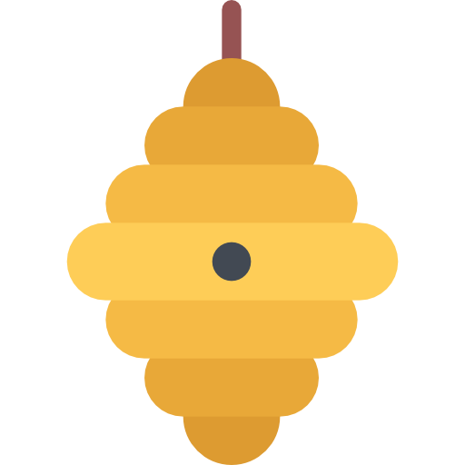 Beehive Coloring Flat icon