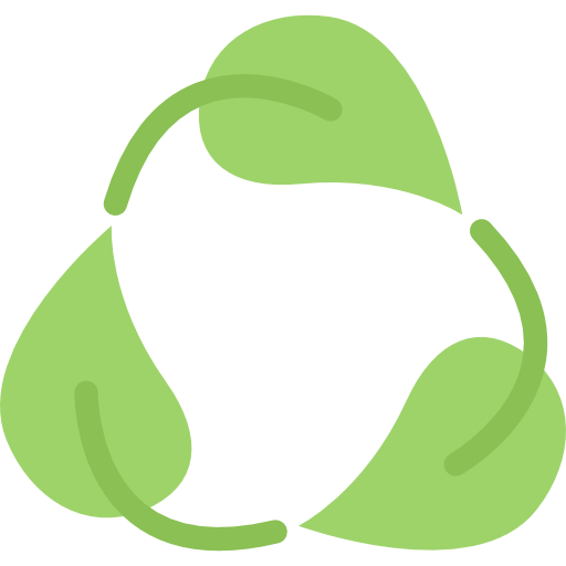 Recycling Coloring Flat icon
