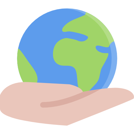 Planet earth Coloring Flat icon