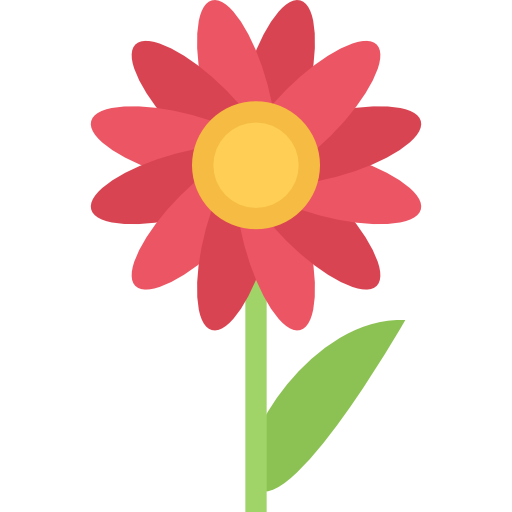 flor Coloring Flat icono