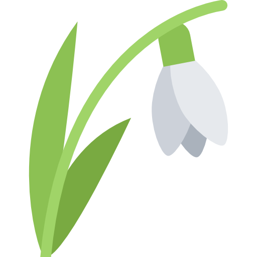 Daffodil Coloring Flat icon