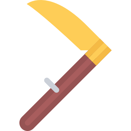 Scythe Coloring Flat icon