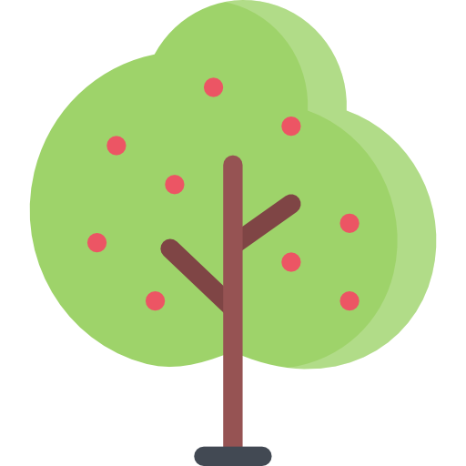 albero Coloring Flat icona