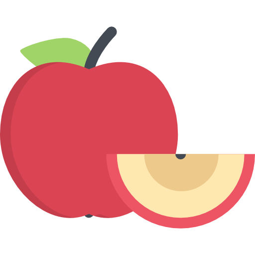 maçã Coloring Flat Ícone