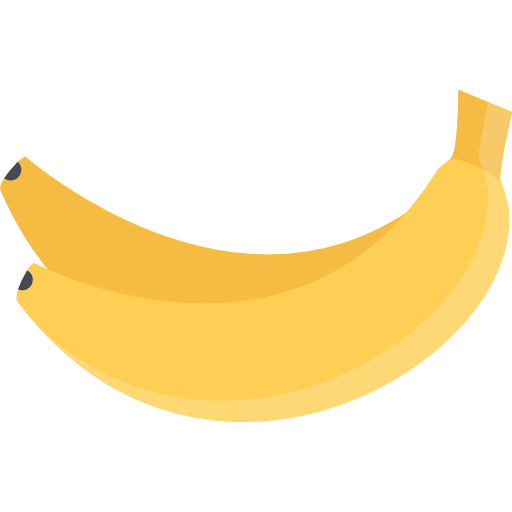Banana Coloring Flat icon