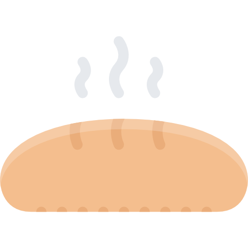 un pan Coloring Flat icono