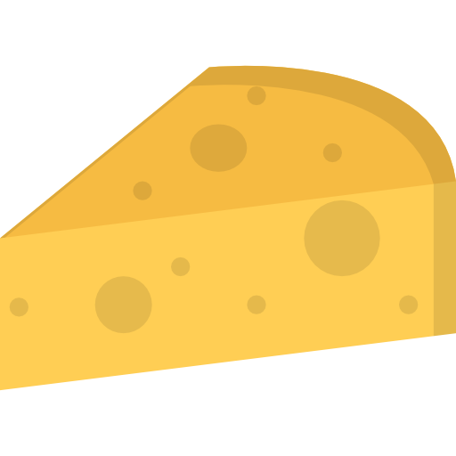 formaggio Coloring Flat icona