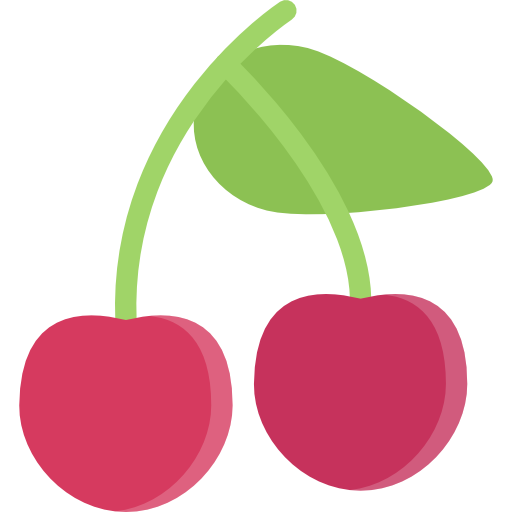 Cherry Coloring Flat icon