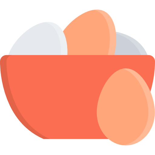 huevos Coloring Flat icono