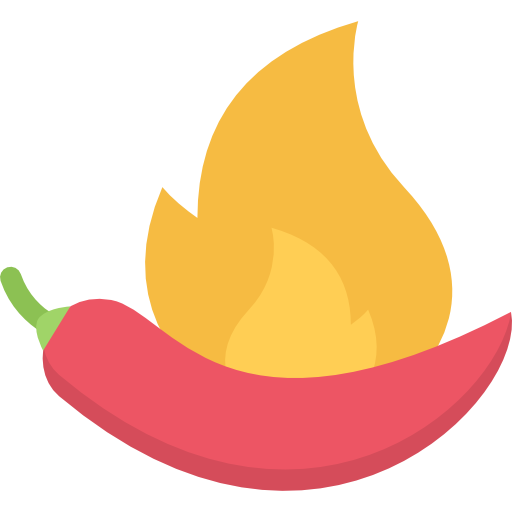 Hot pepper Coloring Flat icon