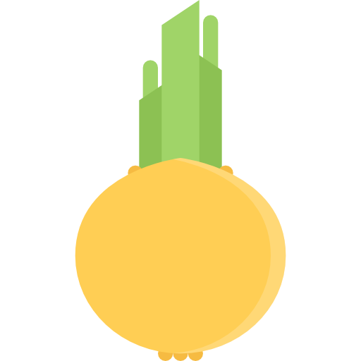 cebolla Coloring Flat icono