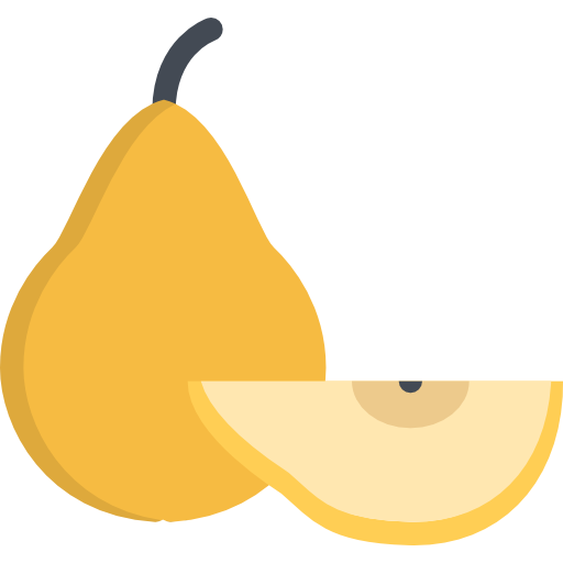 Pear Coloring Flat icon