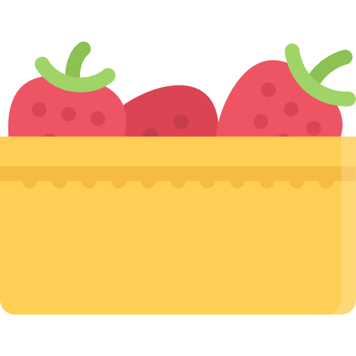 Strawberry Coloring Flat icon