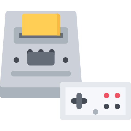 Game console Coloring Flat icon