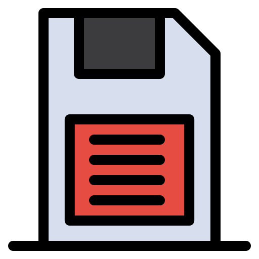 tarjeta de memoria Flatart Icons Lineal Color icono