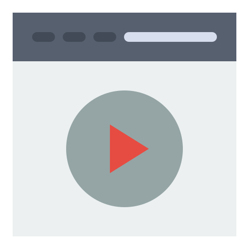 lettore video Flatart Icons Flat icona