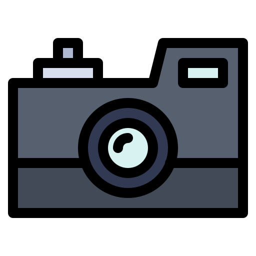 kamera Flatart Icons Lineal Color ikona
