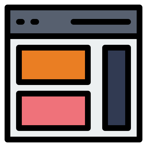 사이드 바 Flatart Icons Lineal Color icon