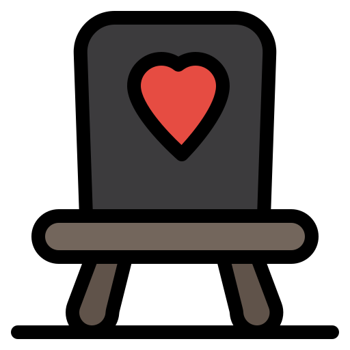 Chair Flatart Icons Lineal Color icon