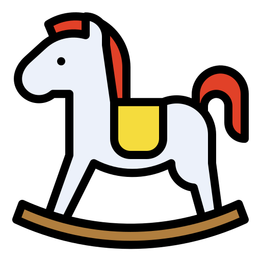cheval à bascule Generic Outline Color Icône