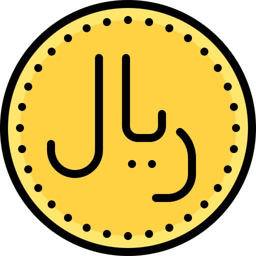 Riyal Generic Outline Color icon