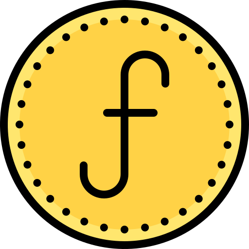 Aruban florin Generic Outline Color icon