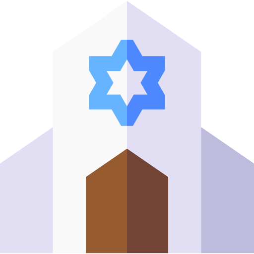 Synagogue Basic Straight Flat icon