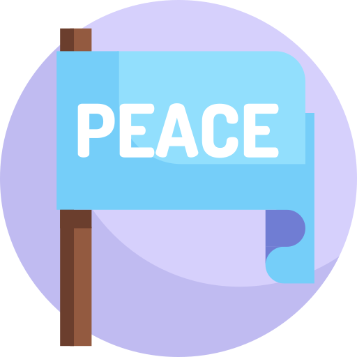 Peace flag Detailed Flat Circular Flat icon