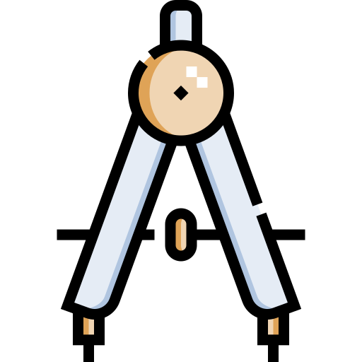 Compass Detailed Straight Lineal color icon