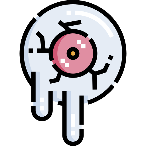 Eyeball Detailed Straight Lineal color icon