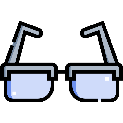 Óculos Detailed Straight Lineal color Ícone