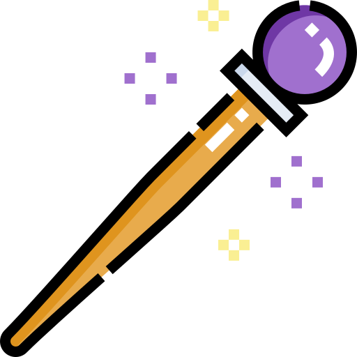 魔法の杖 Detailed Straight Lineal color icon
