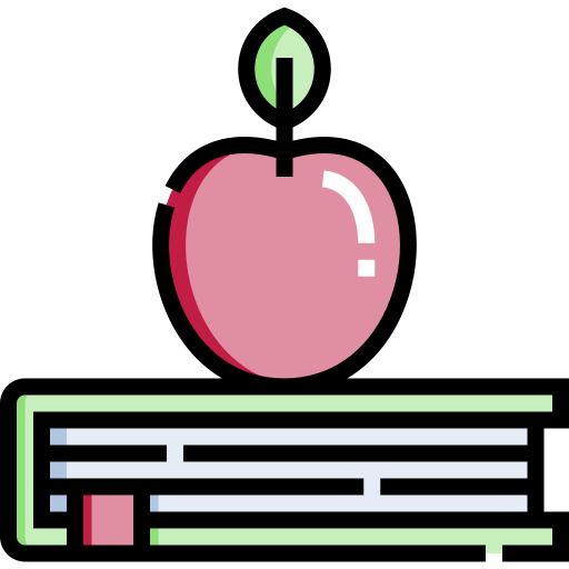jabłko Detailed Straight Lineal color ikona