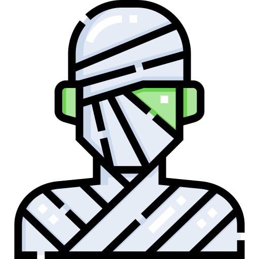 mumia Detailed Straight Lineal color ikona