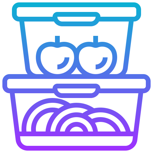 Food container Meticulous Gradient icon