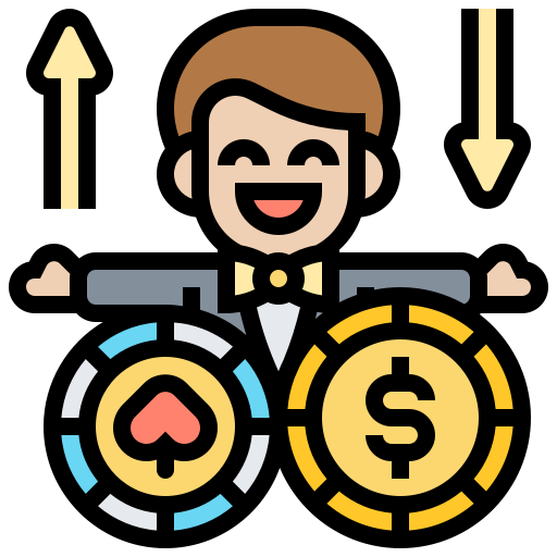 Casino chip Meticulous Lineal Color icon