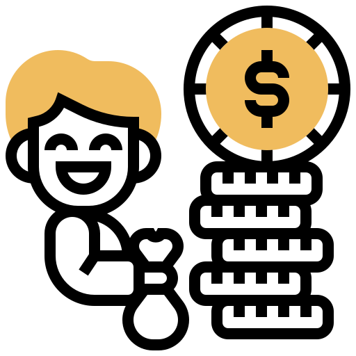 Money Meticulous Yellow shadow icon