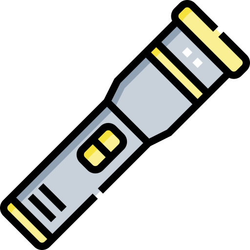 taschenlampe Detailed Straight Lineal color icon