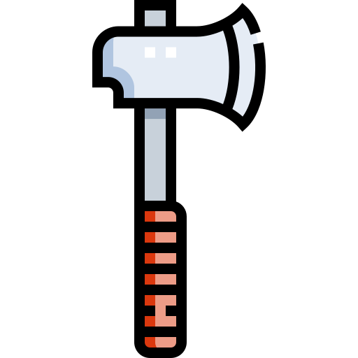 斧 Detailed Straight Lineal color icon