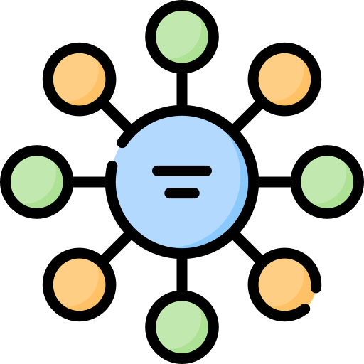 Diagram Special Lineal color icon