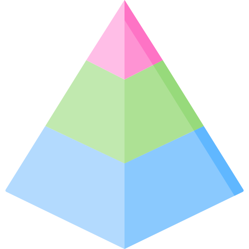 wykres piramidy Special Flat ikona
