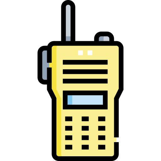 walkie talkie Detailed Straight Lineal color icon