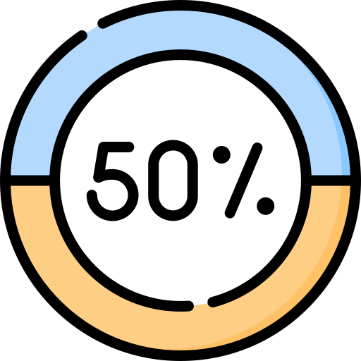 cirkeldiagram Special Lineal color icoon