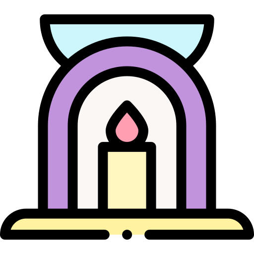 Candle Detailed Rounded Lineal color icon