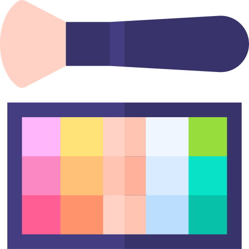 kit de maquillaje Basic Straight Flat icono