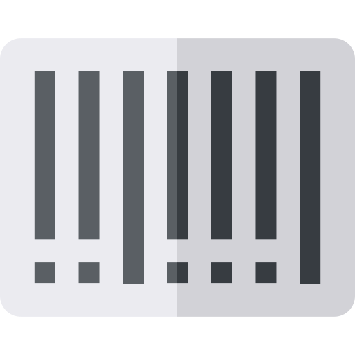 streepjescode Basic Straight Flat icoon