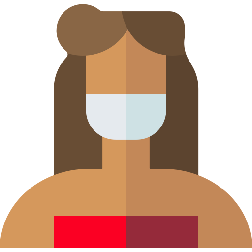mujer Basic Straight Flat icono