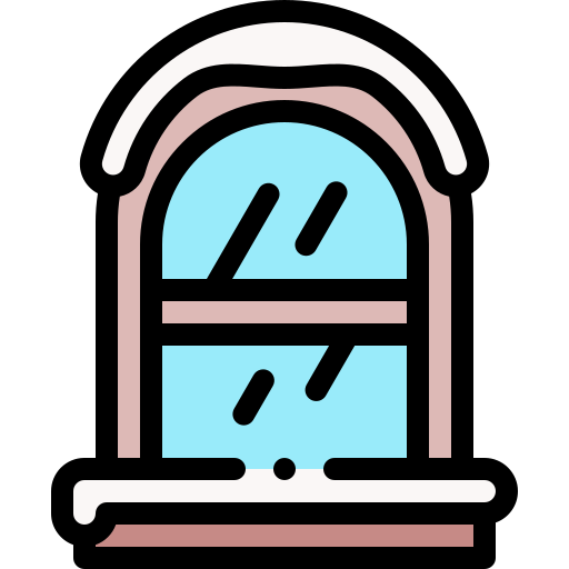 Window Detailed Rounded Lineal color icon