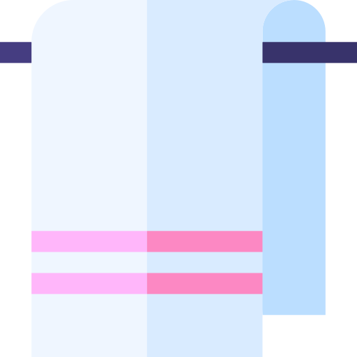 toalla de baño Basic Straight Flat icono