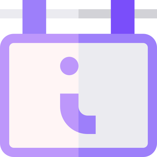 punto de información Basic Straight Flat icono